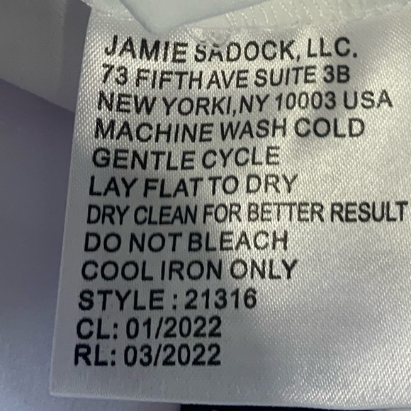 NWT Jamie Sadock Sz 18 Airwear Pleated 17.5” Skort Skirt 21316 White Golf Tennis - Picture 8 of 8